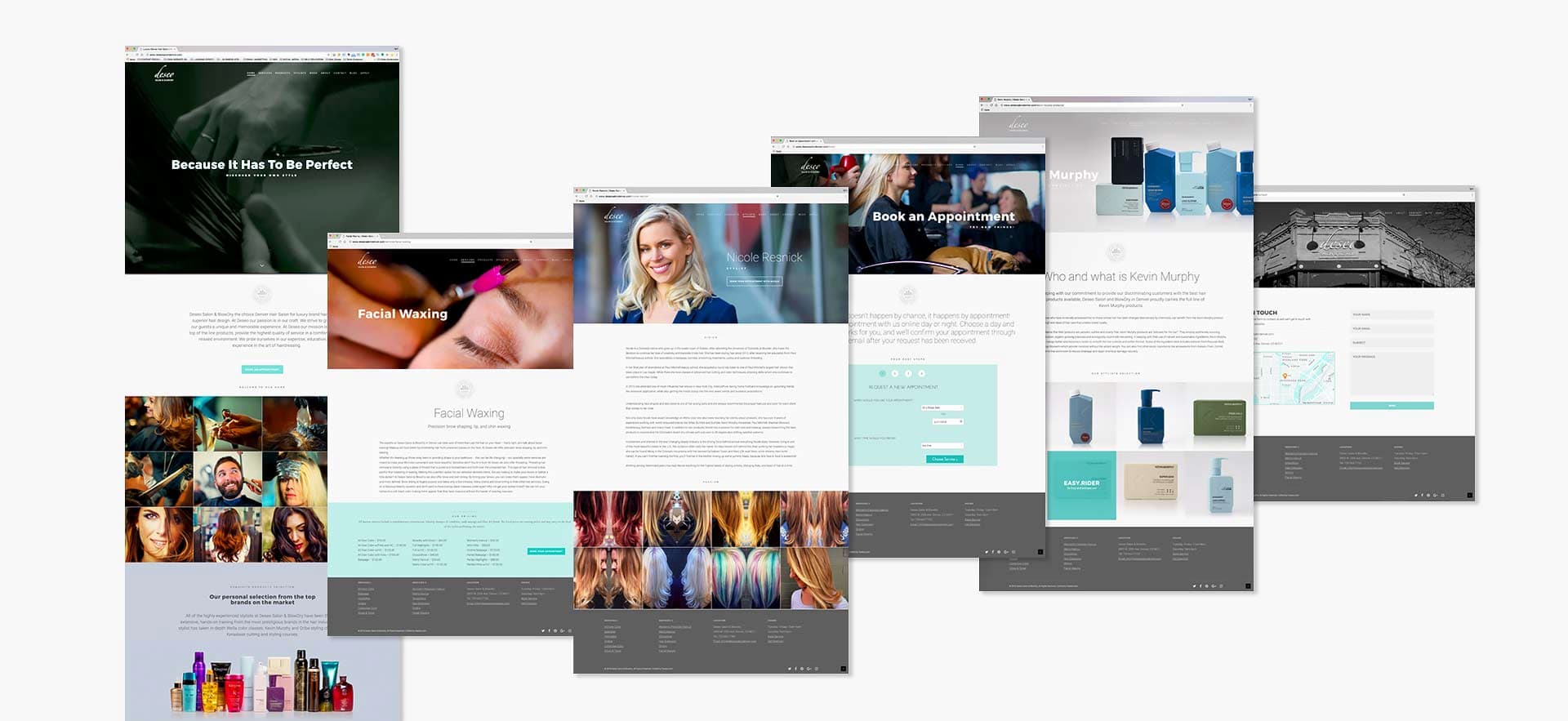Branding Website Design Deseo Layouts